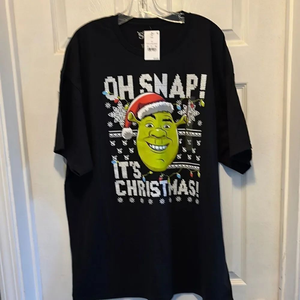 Dreamworks Shrek Oh Snap! It’s Christmas T-shirt XXL Unisex